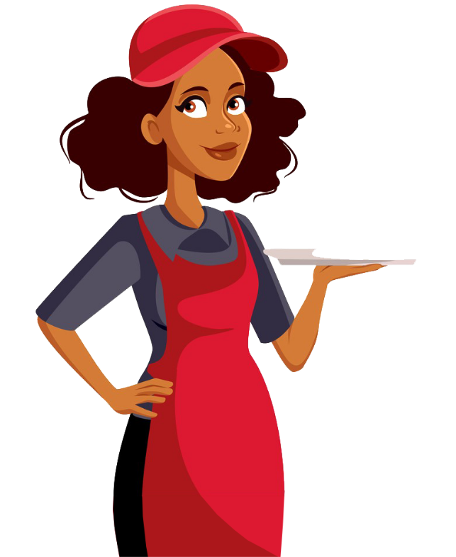 Physician Waffle House Okanagan Medical Community dinner server illustration